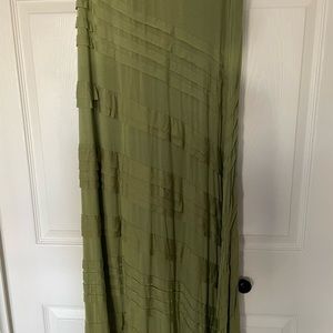 Soft Surroundings Maxi Shirt. Vibrant Sage green cotton. NWT. Size L (14-16)
